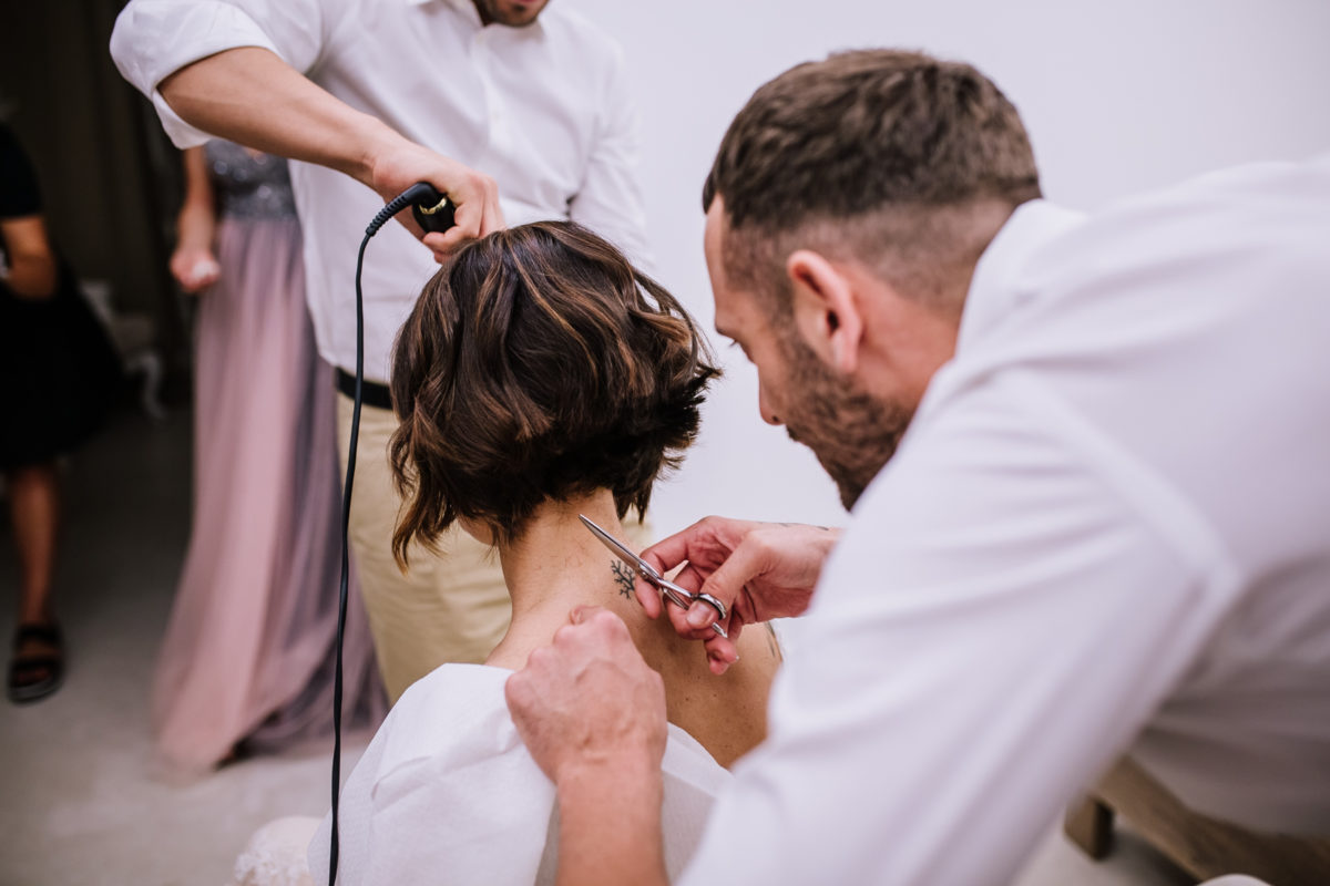 taglio capelli sposa