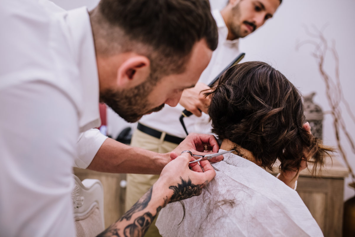 taglio capelli sposa