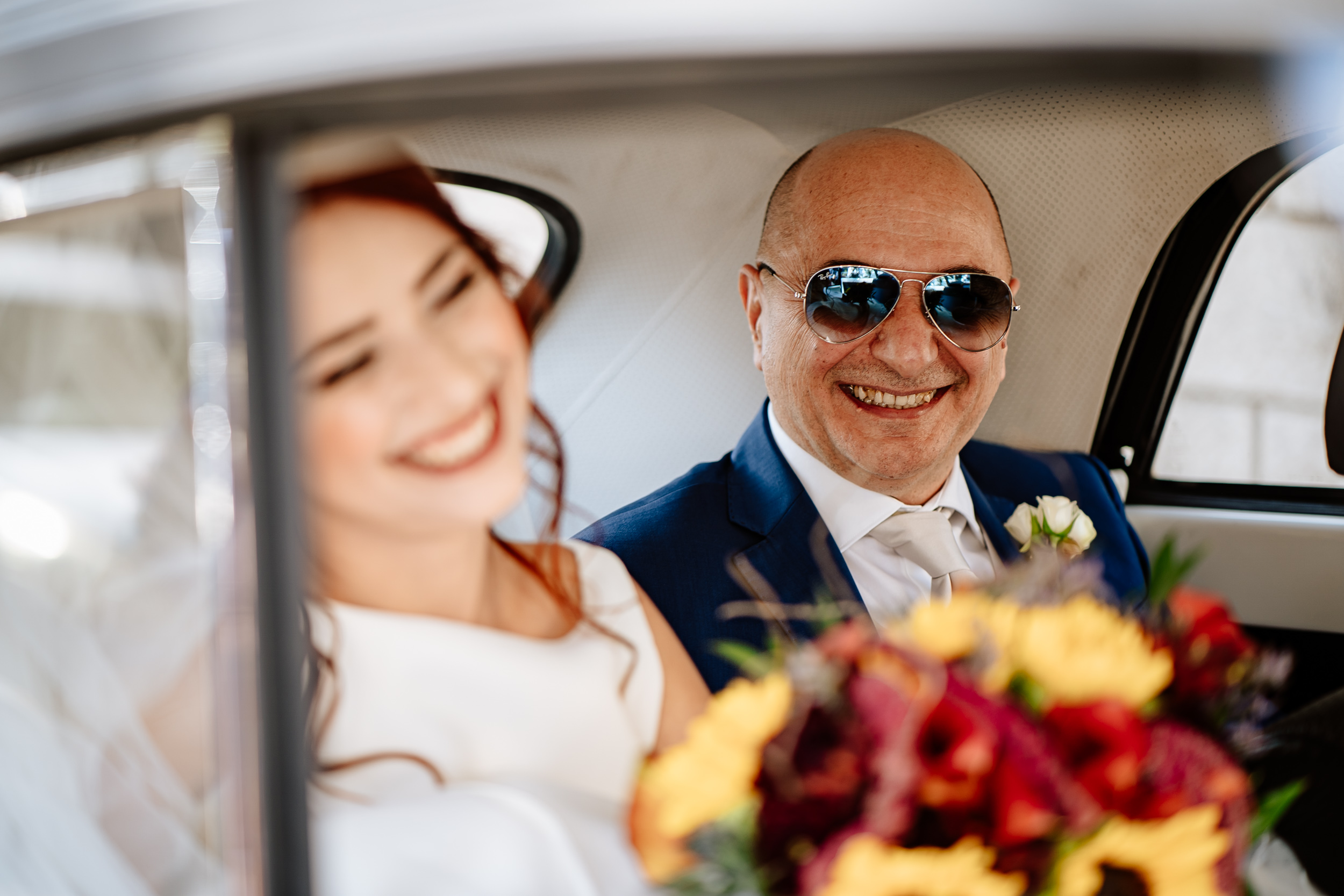 sorriso papà sposa