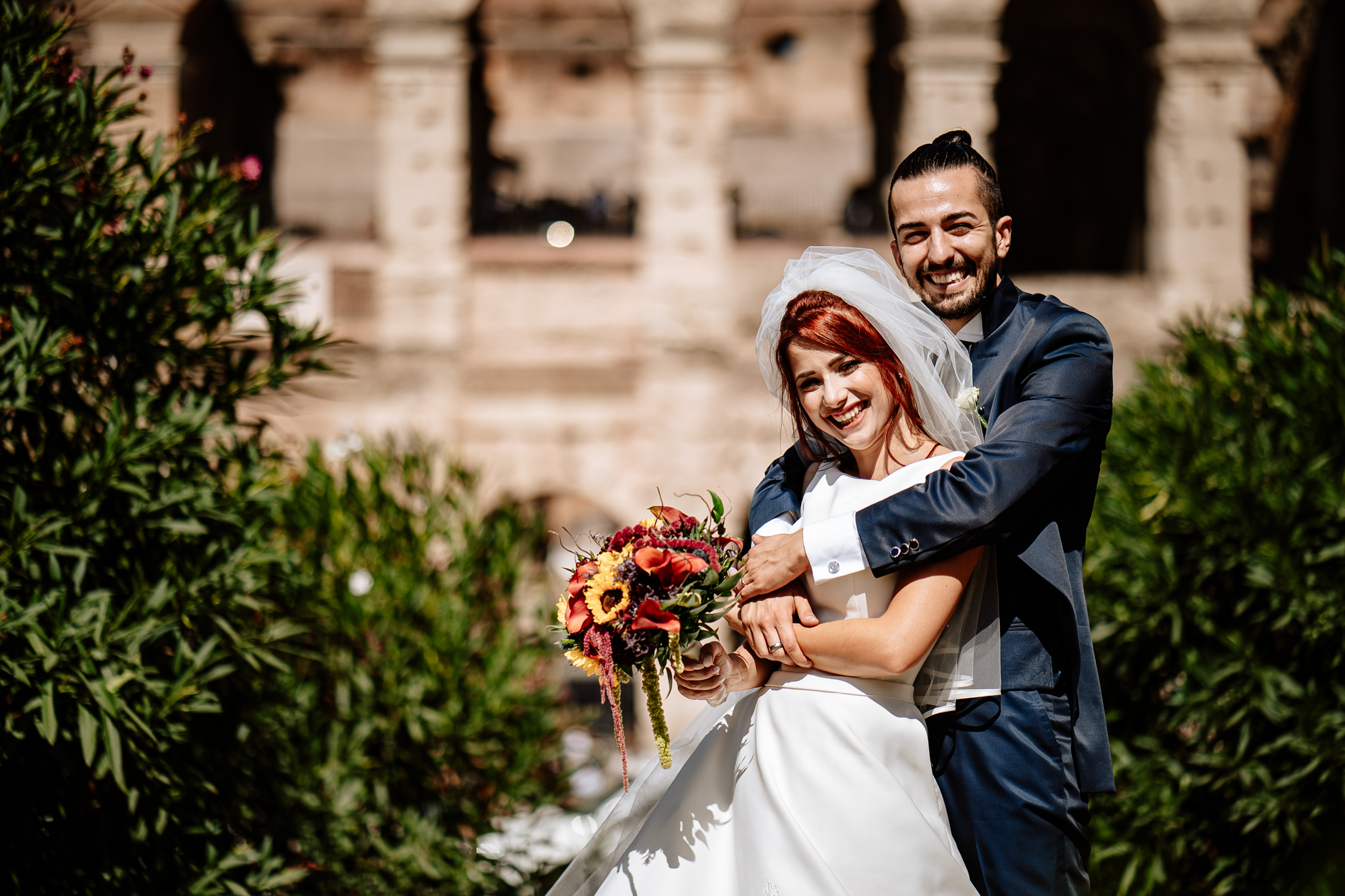 fotografo matrimonio reportage roma colosseo