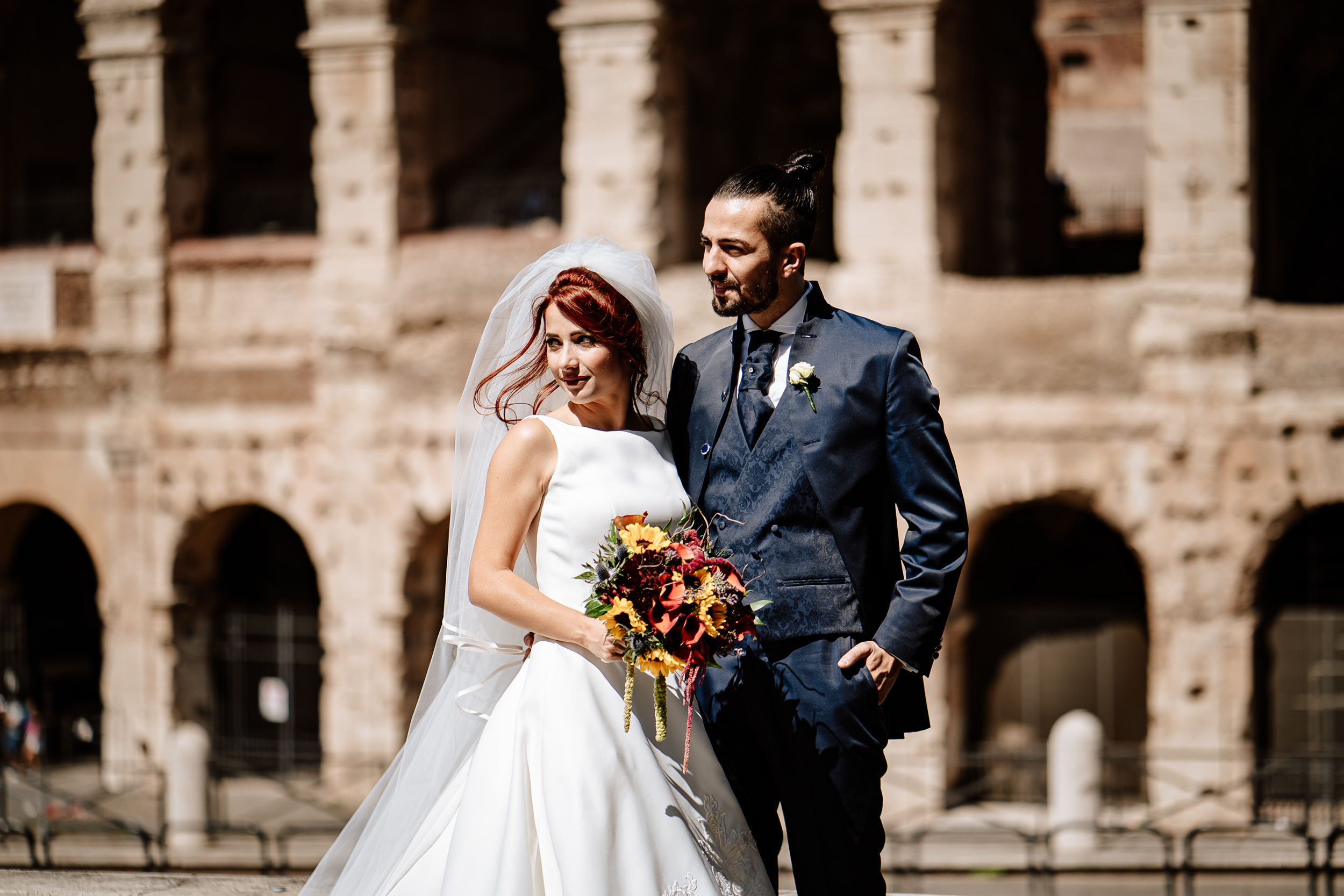 fotografo matrimonio reportage roma colosseo